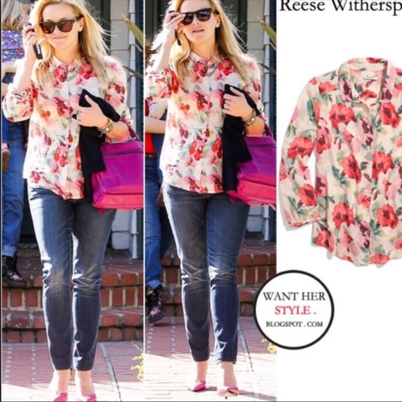 NWOT! MADEWELL Floral Top!